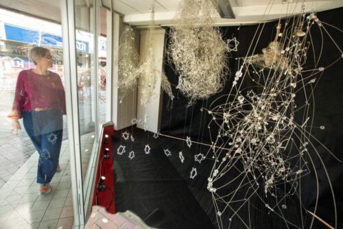 Picture by Tim Cuff - 23 July 2026 - MakeShift Spaces artworks in Bridge Street, Nelson, New Zealand: